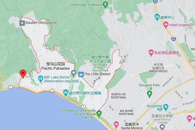 宝马山花园房产,加州Pacific Palisades买房